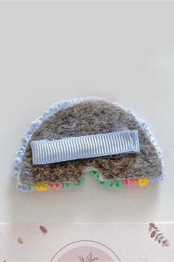 By Nur Erten Rainbow Punch Embroidered Girl's Hairpin