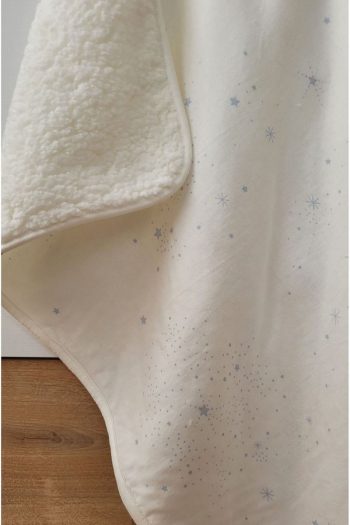 Alpar Textile Plush Welsoft Reversible Baby Blanket Starry Blue
