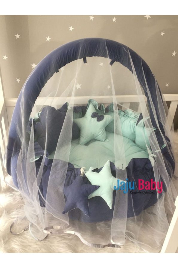 Jaju Baby Nest Navy - Mint Luxury Play Mat