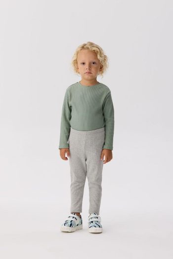 Nebbati Basic Gray Leggings for Baby Boys