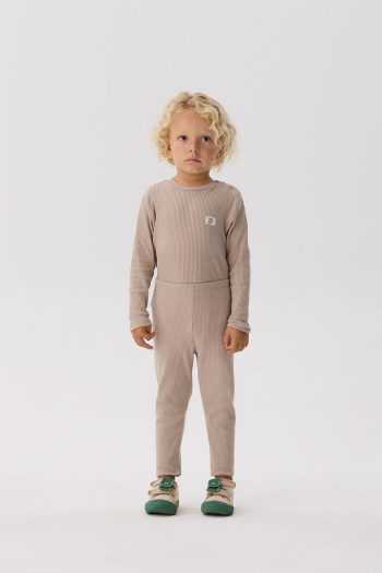 Nebbati Basic Beige Leggings for Baby Boys