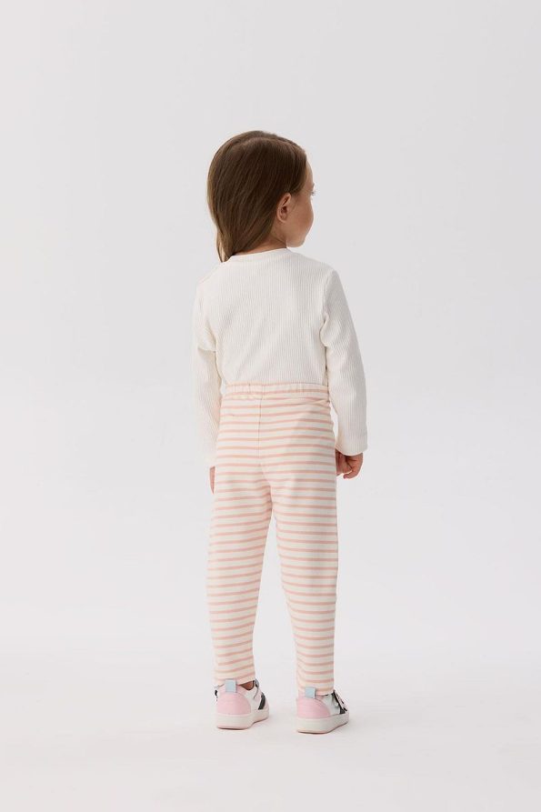Tyess Basic Striped Leggings for Baby Girls