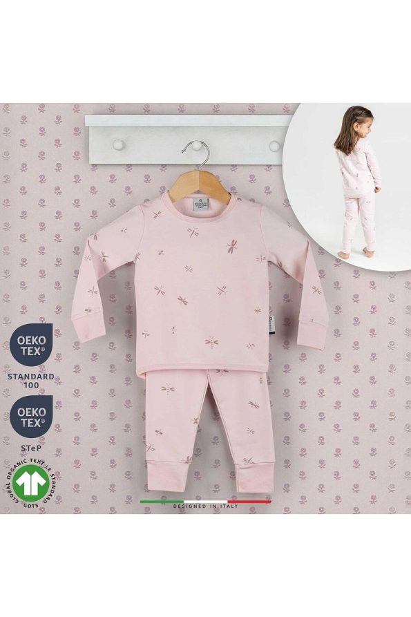 EleleLife Baby Kids Pajama Set 1 Tog Pink Sanno