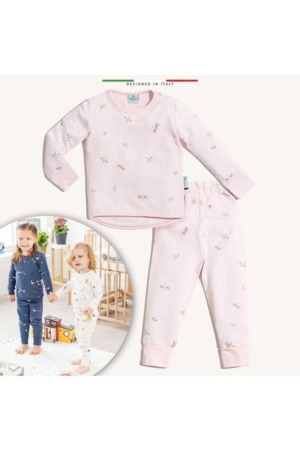 EleleLife Baby Kids Pajama Set 1 Tog Pink Sanno