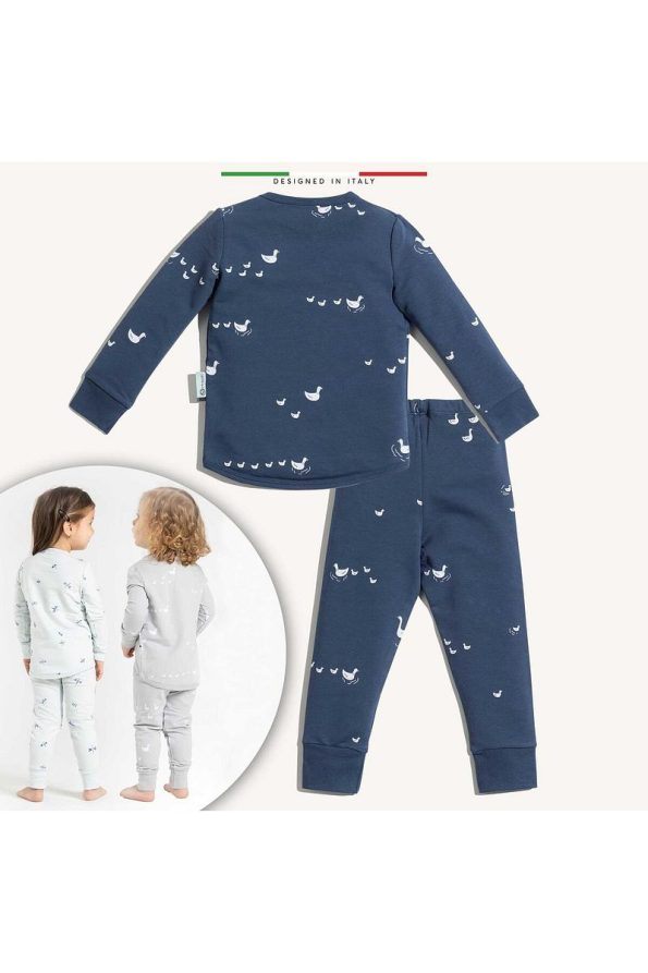 EleleLife Baby and Kids Pajama Set 1 Tog Indigo Duck