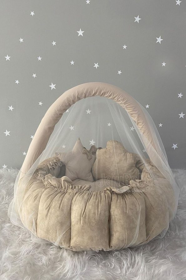 Jaju Baby Nest Cappuccino Play Mat and Crib
