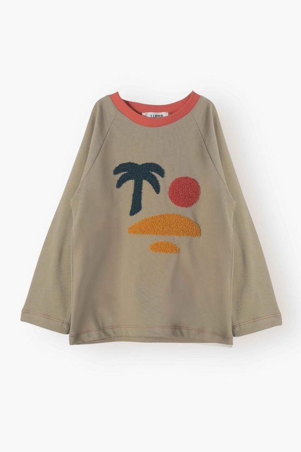LUESS Unisex Palm Print Seasonal T-Shirt