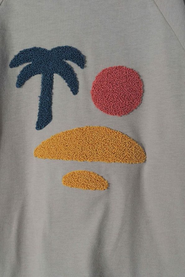 LUESS Unisex Palm Print Seasonal T-Shirt