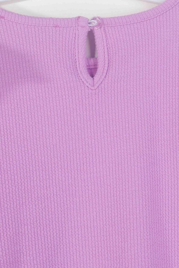 LUESS Ruffled Shoulder and Sleeve Stretch Set for Girls