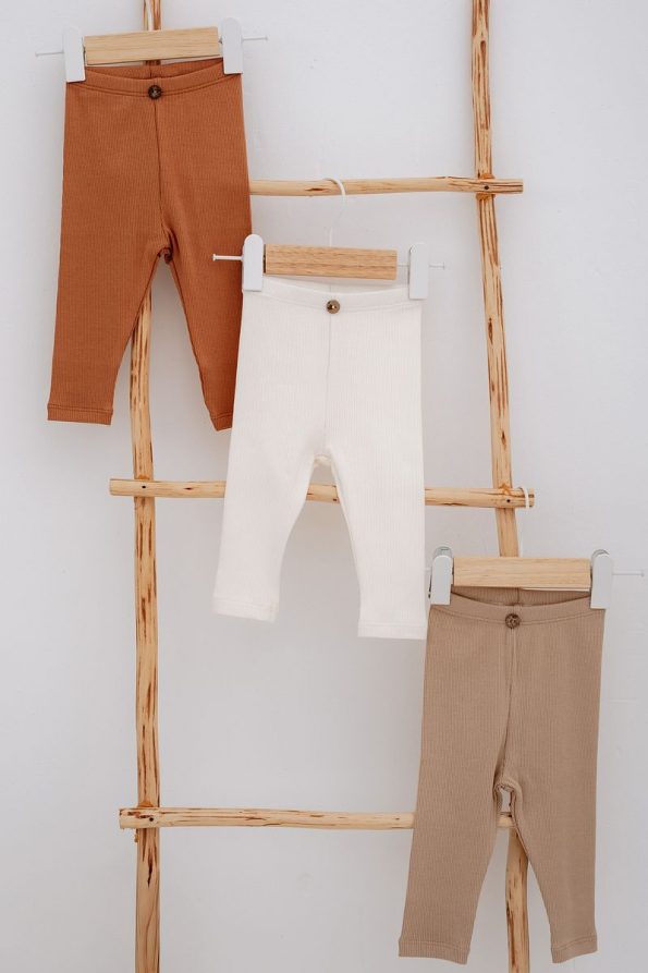 Lilabio 3-Piece Ribbed Pants for 0-3 Years