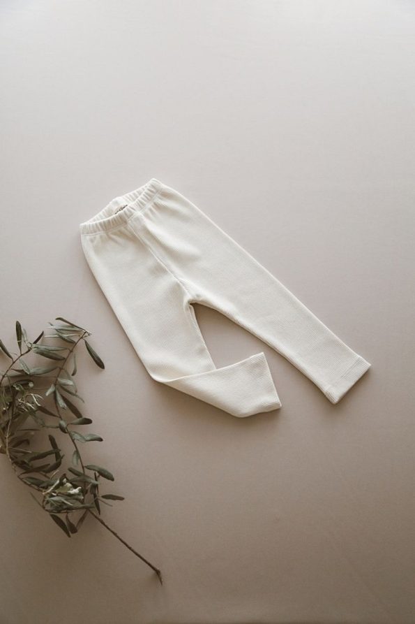 Thebellobambinoo Kids Leggings 0-6 Years Ecru