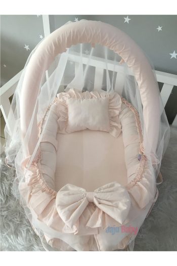 Jaju Baby Nest Salmon Canopy and Toy Hanging Luxury Design