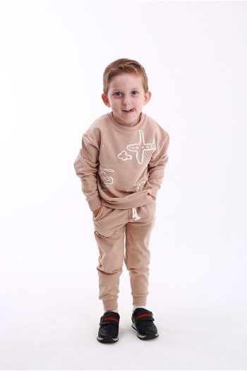 Bobby Jr Kidswear Helicopter Plane Print Boys Outfit