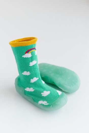 Rainbow Non-Slip Sole Sock Slippers
