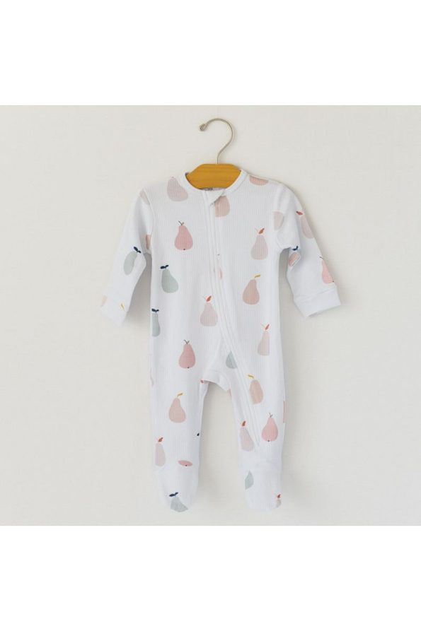 Mama Yoyo Baby Kids Organic Interlock Jumpsuit - Pear Pattern