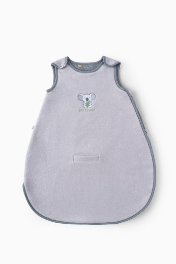 Boumini Sleeveless Cotton Baby Sleep Bag with Koala Embroidery in Gray