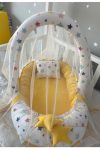 Jaju Baby Nest Starry Yellow Canopy with Toy Hanger