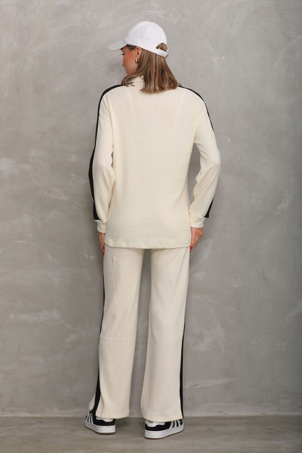 Miss World Lissa Side Striped Maternity and Nursing Soft Fabric Tracksuit