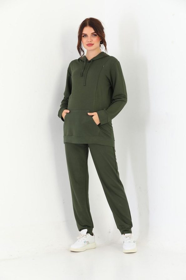 Miss Dünya Lissa Maternity and Nursing Hooded Sweatshirt Set