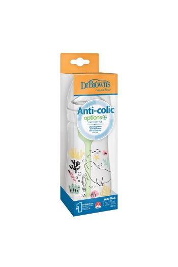 Dr. Brown's Wide Mouth Anti-Colic Ocean Whale Pattern PP Bottle 270 ml