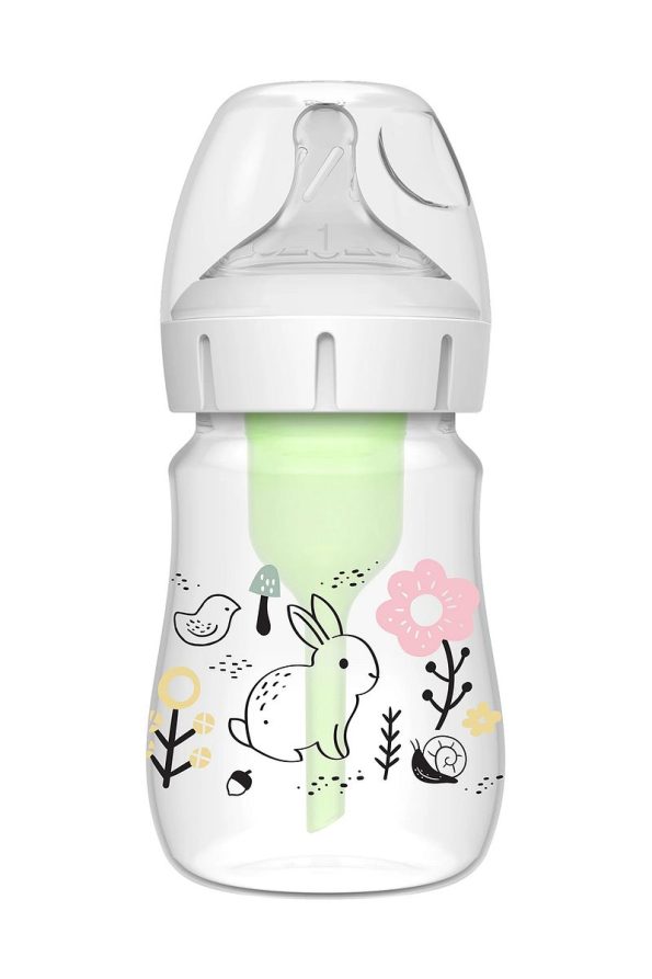 Dr. Brown's Wide Mouth Anti-Colic Forest Bunny Pattern PP Bottle 150 ml