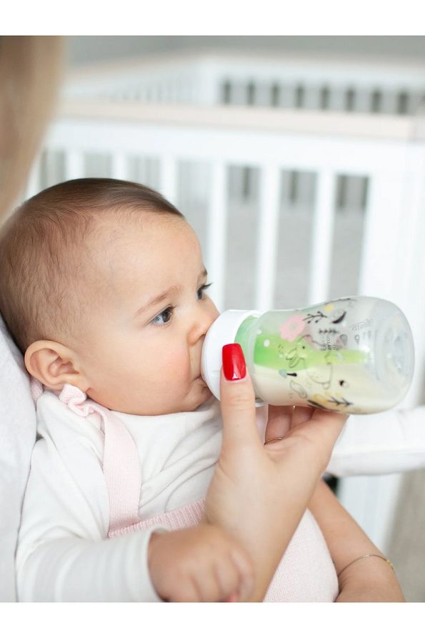 Dr. Brown's Wide Mouth Anti-Colic Forest Bunny Pattern PP Bottle 150 ml