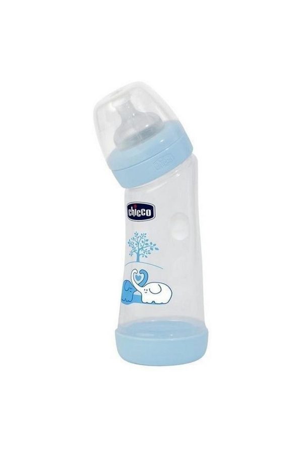 Chicco Angled Bottle 250 ml - Blue