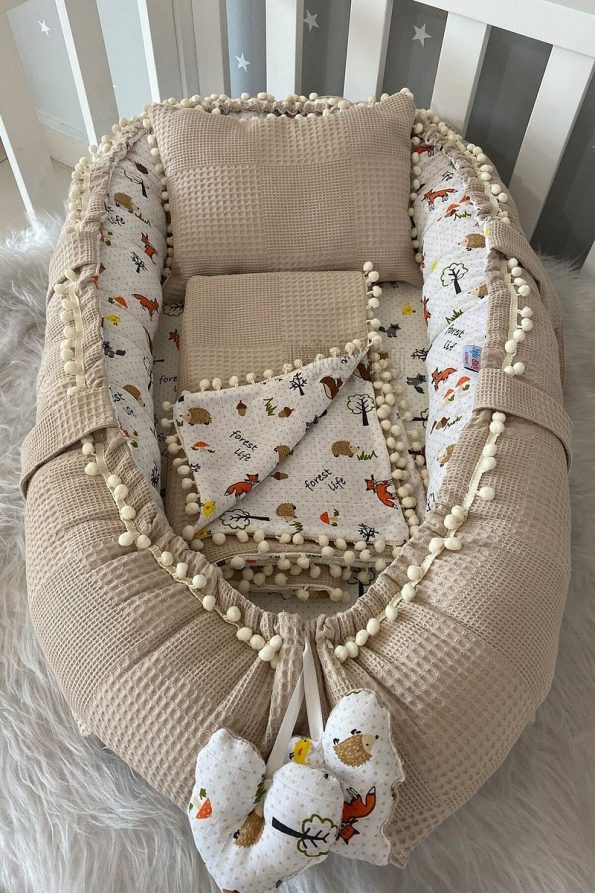 Jaju Baby Fox Design 3-Piece Babynest Set