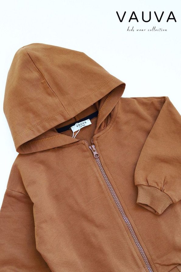 Vauva Kids Hooded Zip-Up Sweatshirt for Boys and Girls Ages 1-6