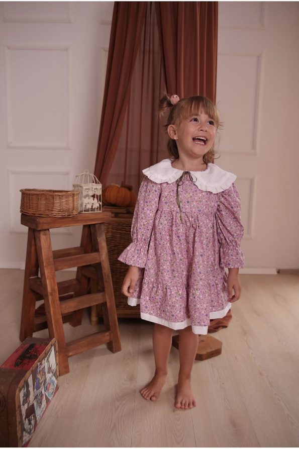 Pommelly Baby Melly Melly Jane Pink Poplin Dress