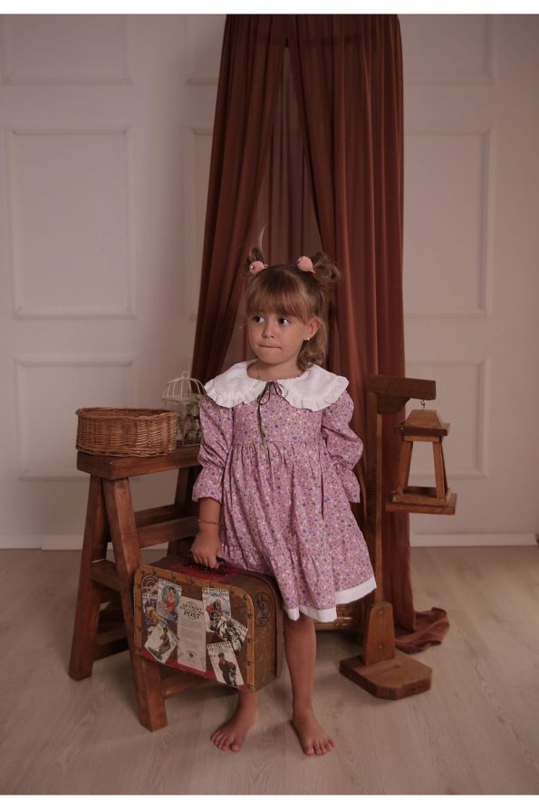 Pommelly Baby Melly Melly Jane Pink Poplin Dress