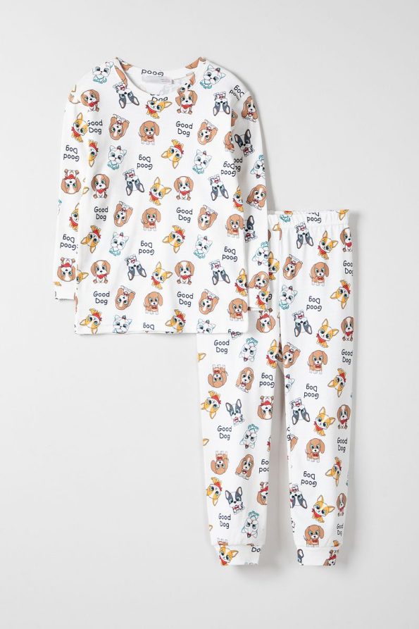 Krazber Printed Long Sleeve Pajama Set