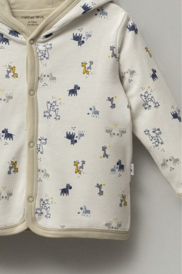 Mother Love Long Sleeve Hooded Baby Cardigan
