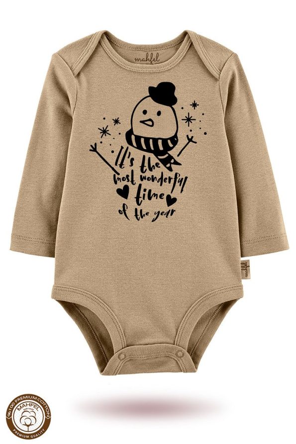 MAHFEL 2-Pack 100% Organic Cotton Printed Baby Bodysuit