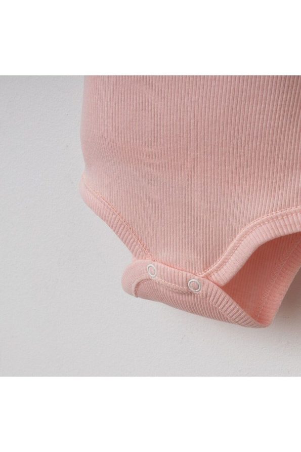 Silver Baby Kids Cotton Bunny Print Cross-Over Bodysuit