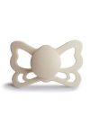 Frigg Butterfly Silicone Pacifier - Cream 6-18 Months