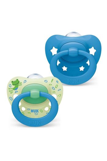Nuk Signature Silicone Pacifier with Storage Case 2-Pack for Boys 6-18 Months