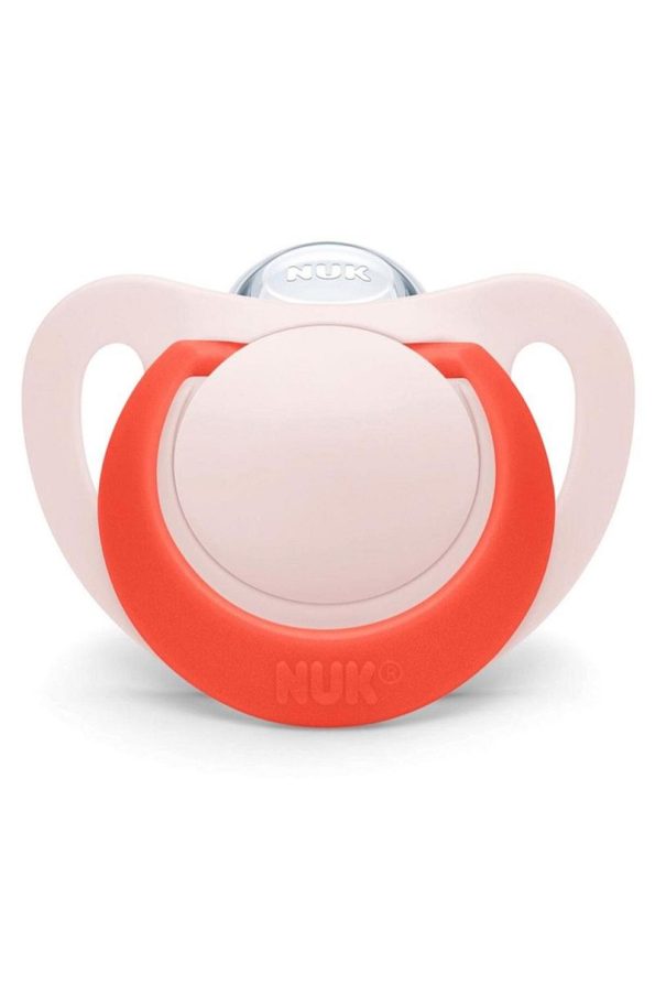 Nuk Pink Silicone Pacifiers for 6-18 Months - Set of 2
