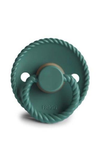 Frigg Rope Rubber Pacifier - Vintage Green 6-18 Months