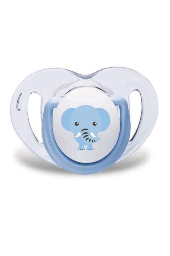 Mamajoo Elephant & Blue Pattern Pacifier Set for 12 Months