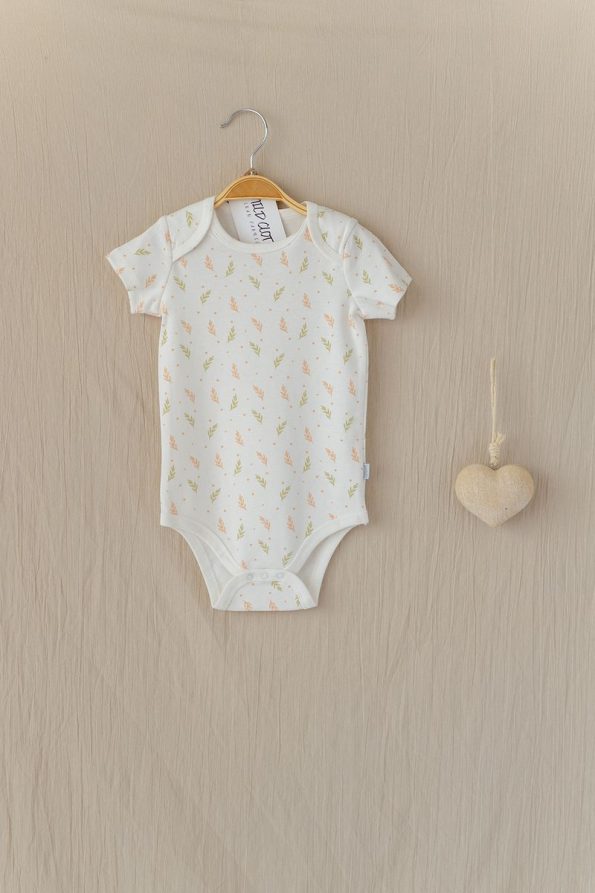 Mild Cloth 100% Organic Cotton Baby Short Sleeve Bodysuit