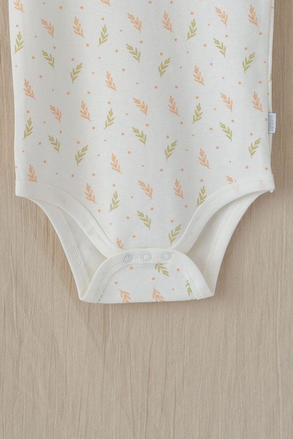 Mild Cloth 100% Organic Cotton Baby Short Sleeve Bodysuit
