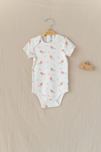 Organic Cotton Short Sleeve Baby Bodysuit