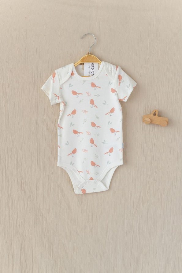 Organic Cotton Short Sleeve Baby Bodysuit