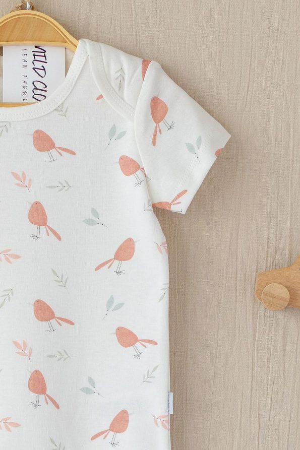Organic Cotton Short Sleeve Baby Bodysuit
