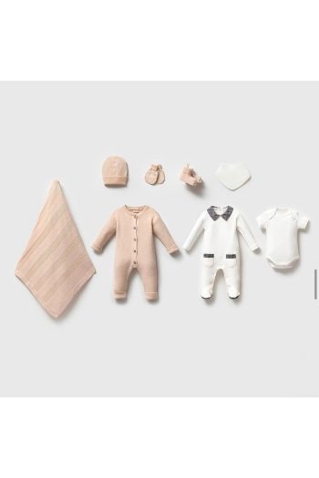 Nipperland Newborn Baby Boy Frank 8-Piece Special Design Box Set Organic Cotton