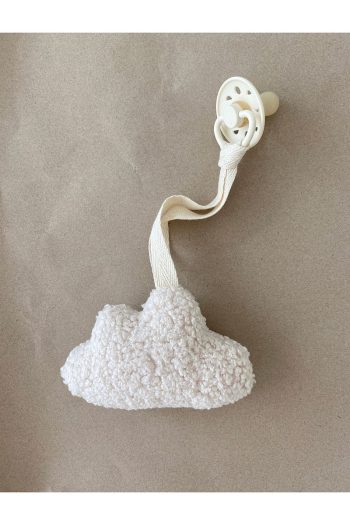 bohemoon Teddy Cloud Pacifier Holder Cream