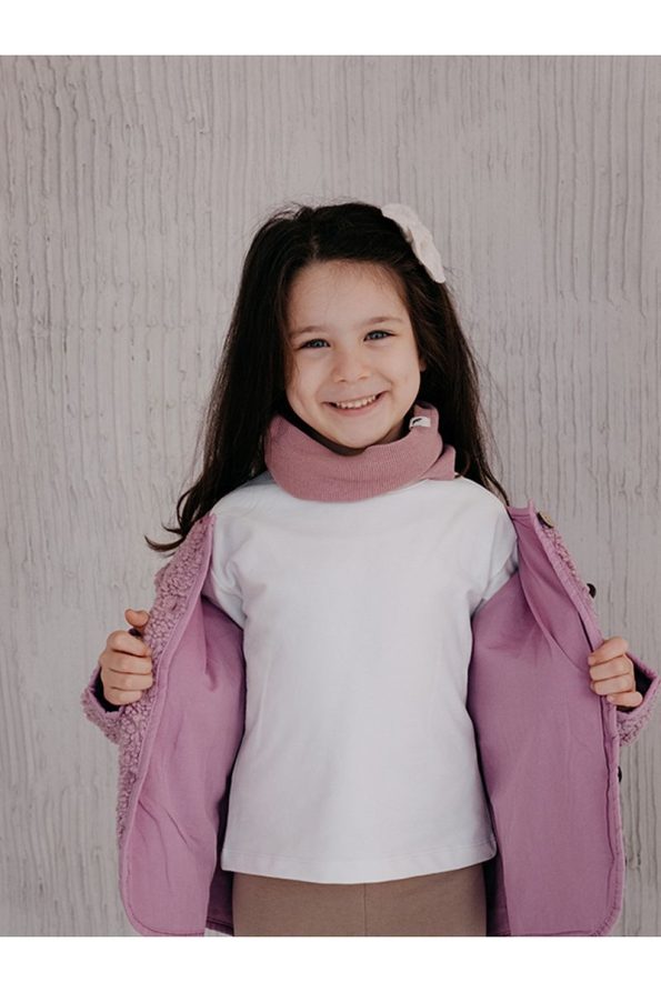 Fluffyboon Teddy Kids Jacket - Dusty Pink