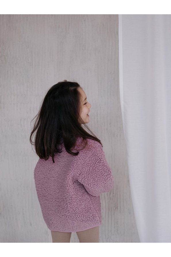 Fluffyboon Teddy Kids Jacket - Dusty Pink