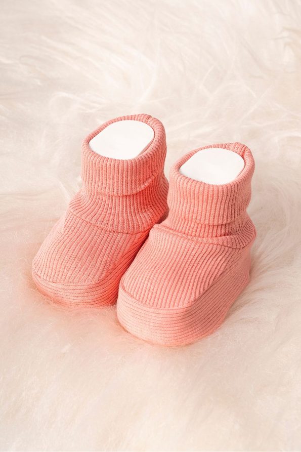 Stretchy Ribbed Baby Booties